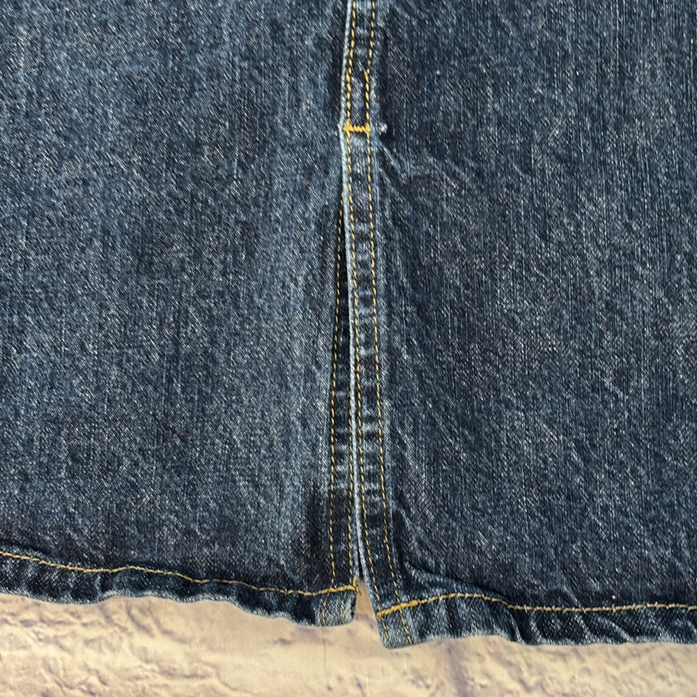 The Limited Denim Pencil Skirt Medium Wash Blue Jean Skirt Size 6 - Picture 5 of 11